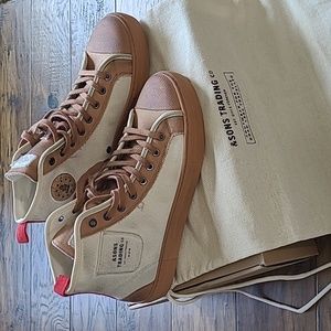 New in the Box &SONS TRADING Co -  Men's Size 9, Briwn/Off-white High Top